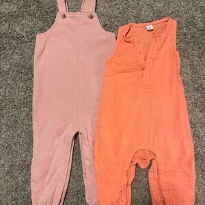 Old Navy Pink and Orange Jumpsuit Set